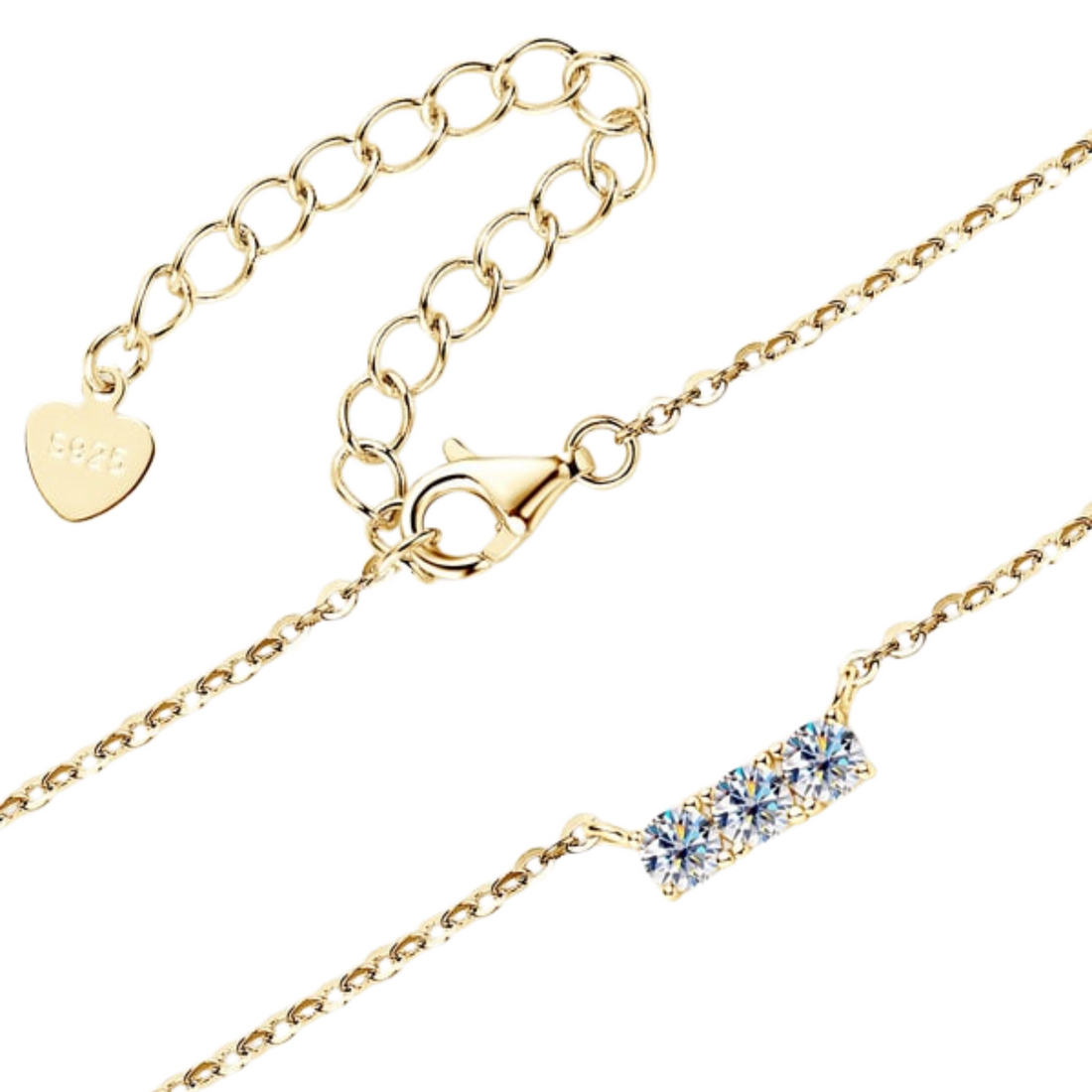 Chloe Necklace - Moissanite Diamond