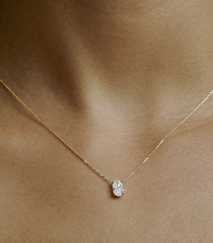 Blaire Necklace - White Lab Diamond