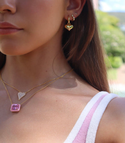 Bonbon Necklace - Pink Stone