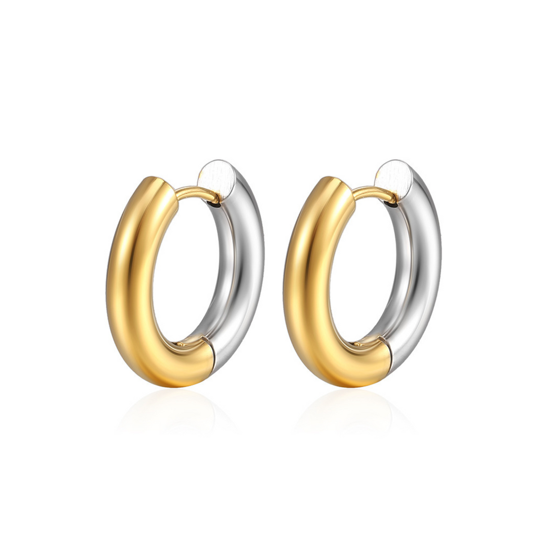 Two-Tone Reversible Hoops