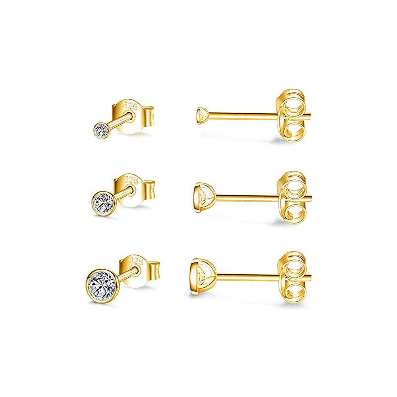 Solitaire Bezel Studs