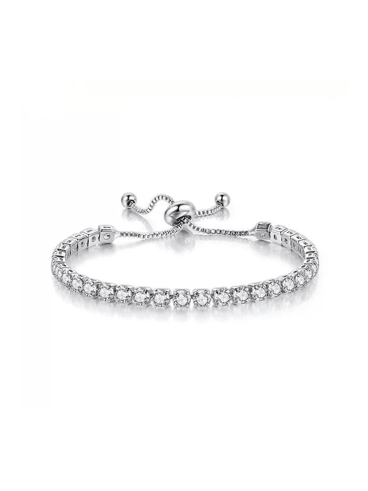 Adjustable Tennis Bracelet - Moissanite Diamond