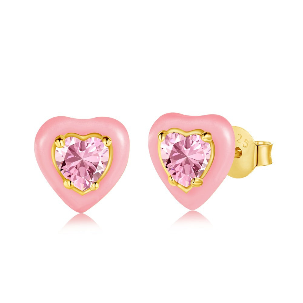 Bonbon Heart Studs