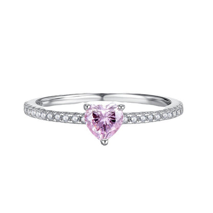 Gigi Promise Ring - Pink Lab Diamond