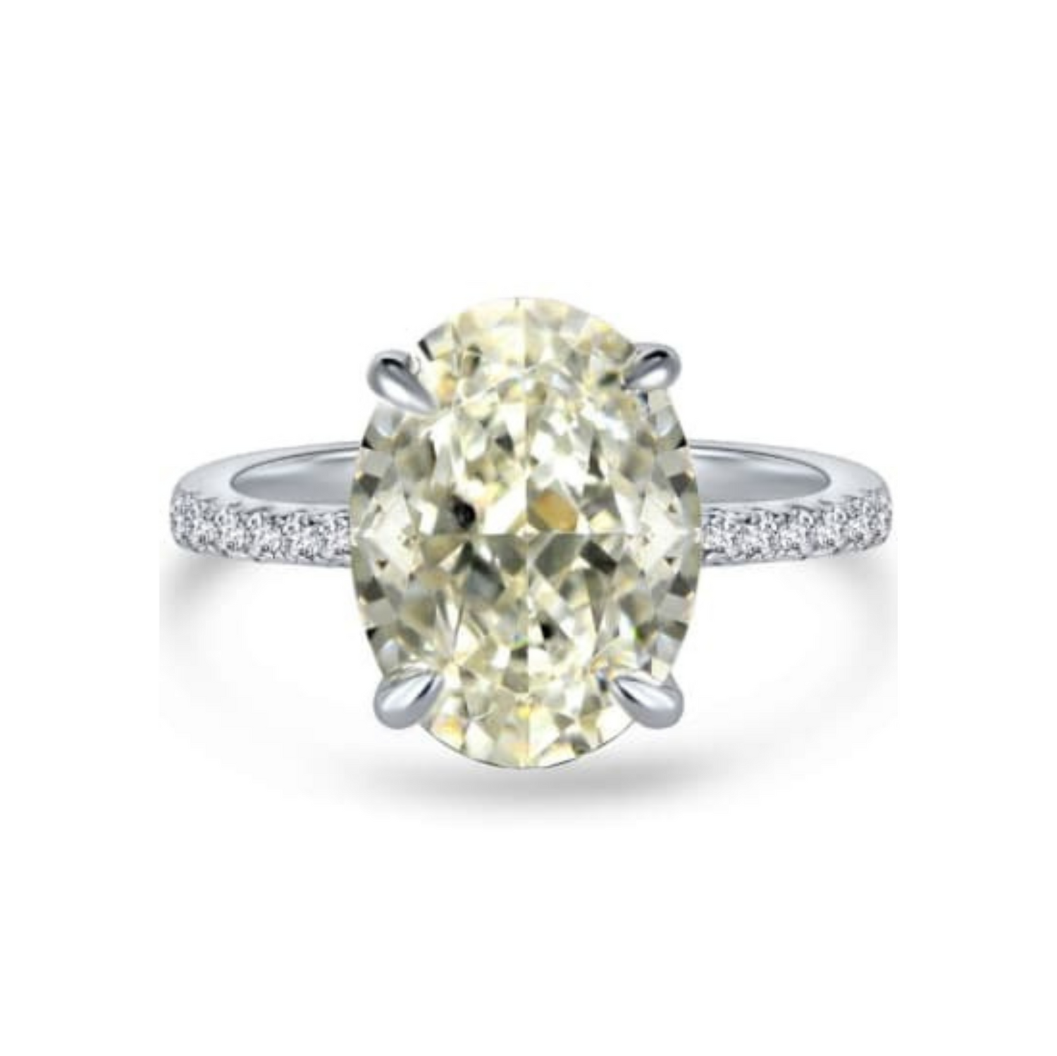 Bijou Pavé Ring - Champagne Lab Diamond