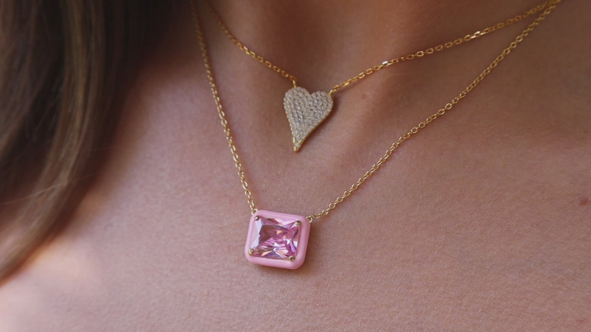 Pink Bonbon and Stephanie Necklace Video