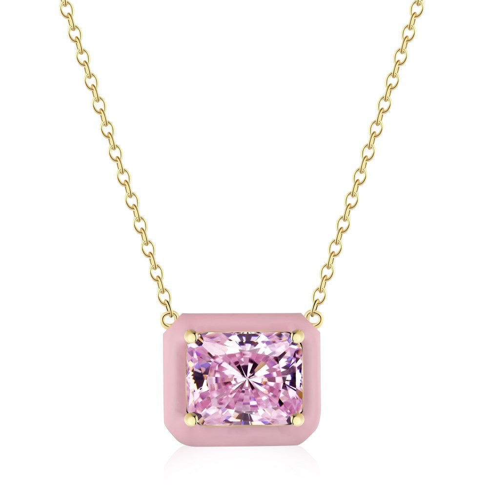 Bonbon Necklace Pink Stone