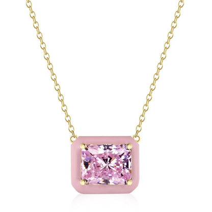 Bonbon Necklace Pink Stone